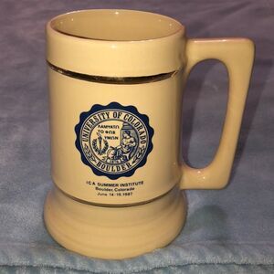 University of Colorado 1980s Ceramic Stein